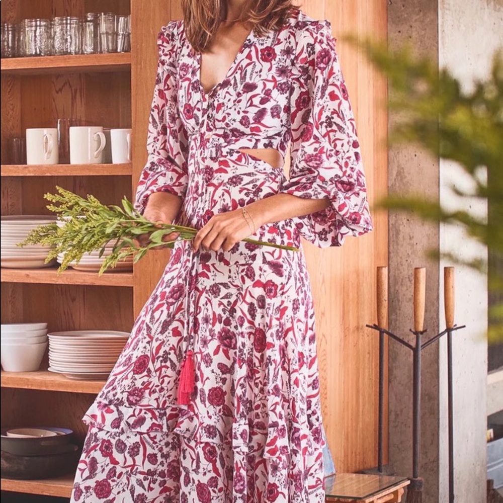Alexis Nakkita floral maxi dress